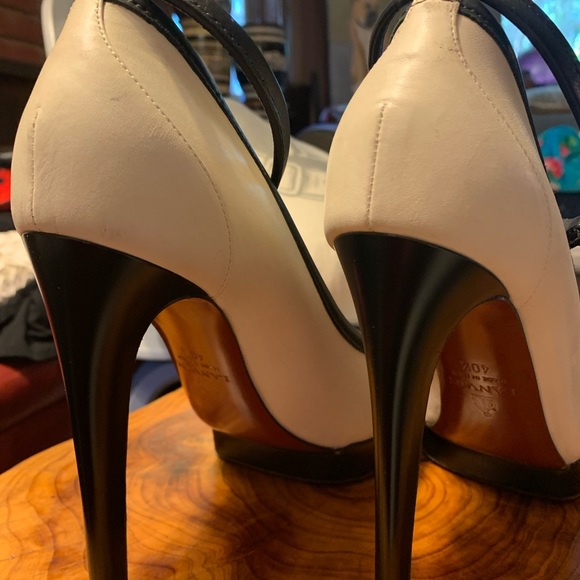 Lanvin 2013 ete platform pumps with removable ankle straps and 5” heels 40.5 10 - Picture 2 of 15